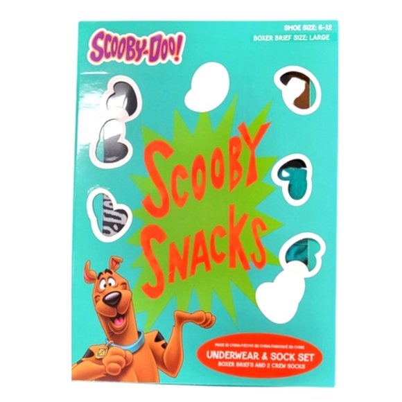 Men's Boxer Brief Scooby Doo Large funny humorous underwear 3 pc set - Picture 2 of 5